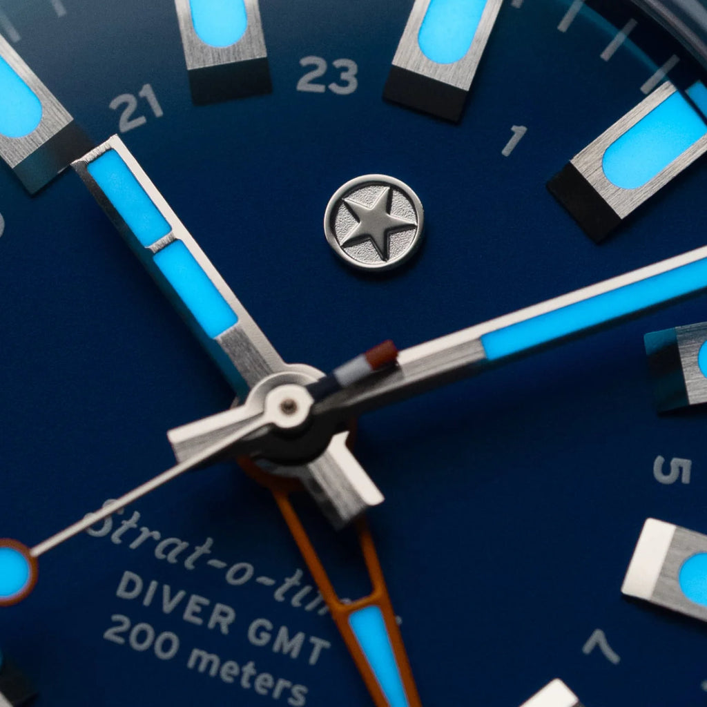 Jack Mason Strat-o-timer Titanium Diver GMT: Cobalt