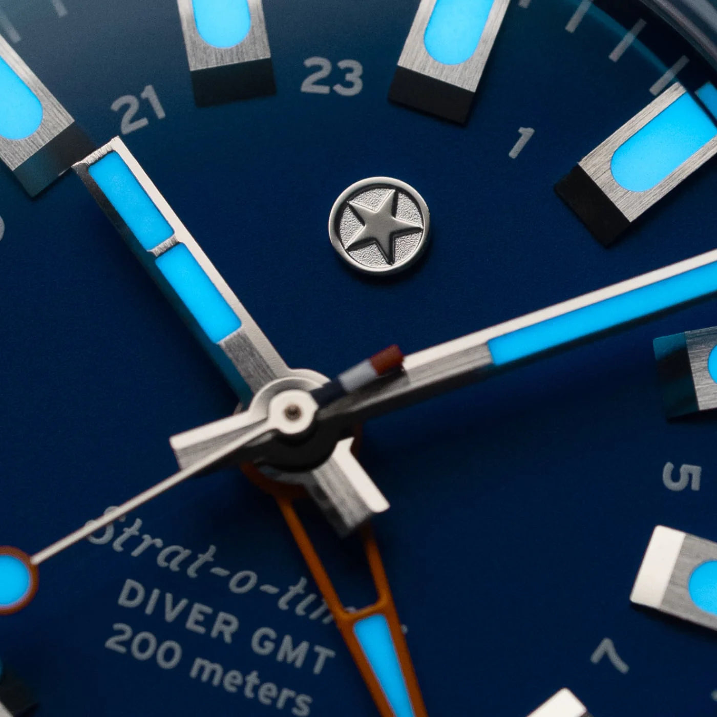 Jack Mason Strat-o-timer Titanium Diver GMT: Cobalt