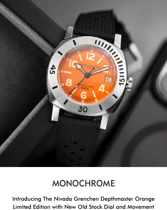 Nivada Grenchen Orange Depthmaster - 39mm