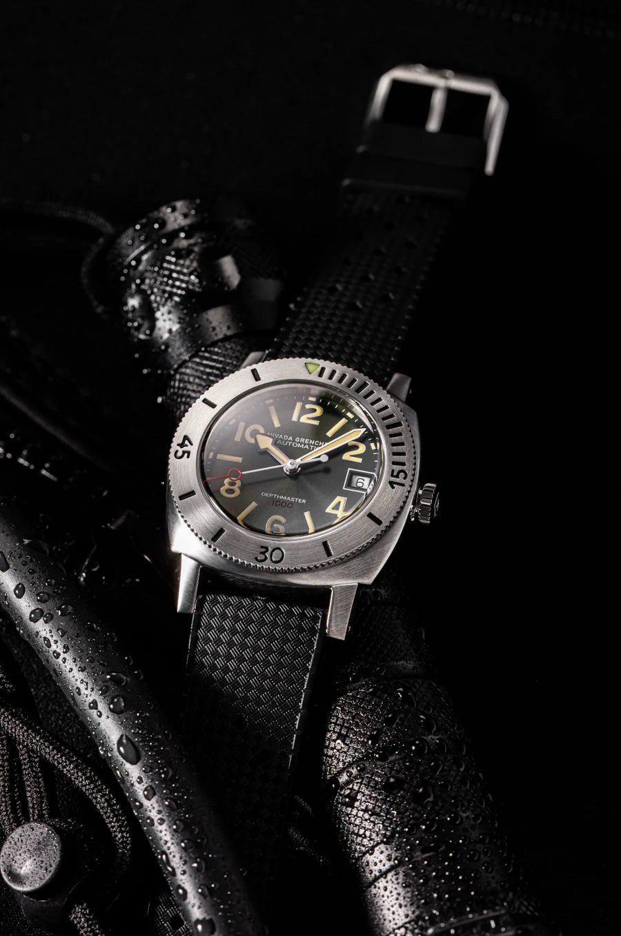 Nivada Grenchen Numerals Date - Depthmaster Green