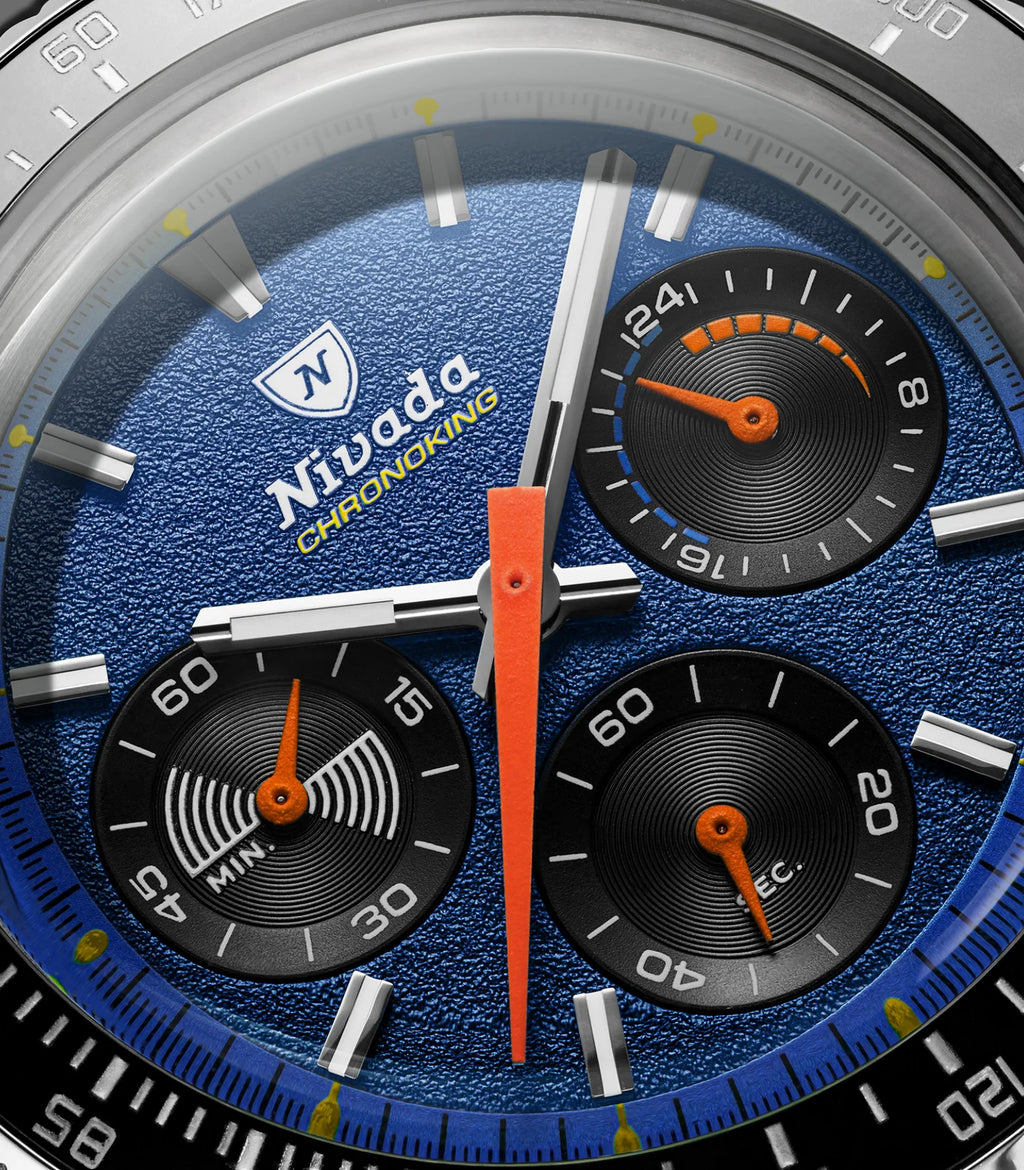 Nivada Grenchen CHRONOKING MECAQUARTZ RACING BLUE