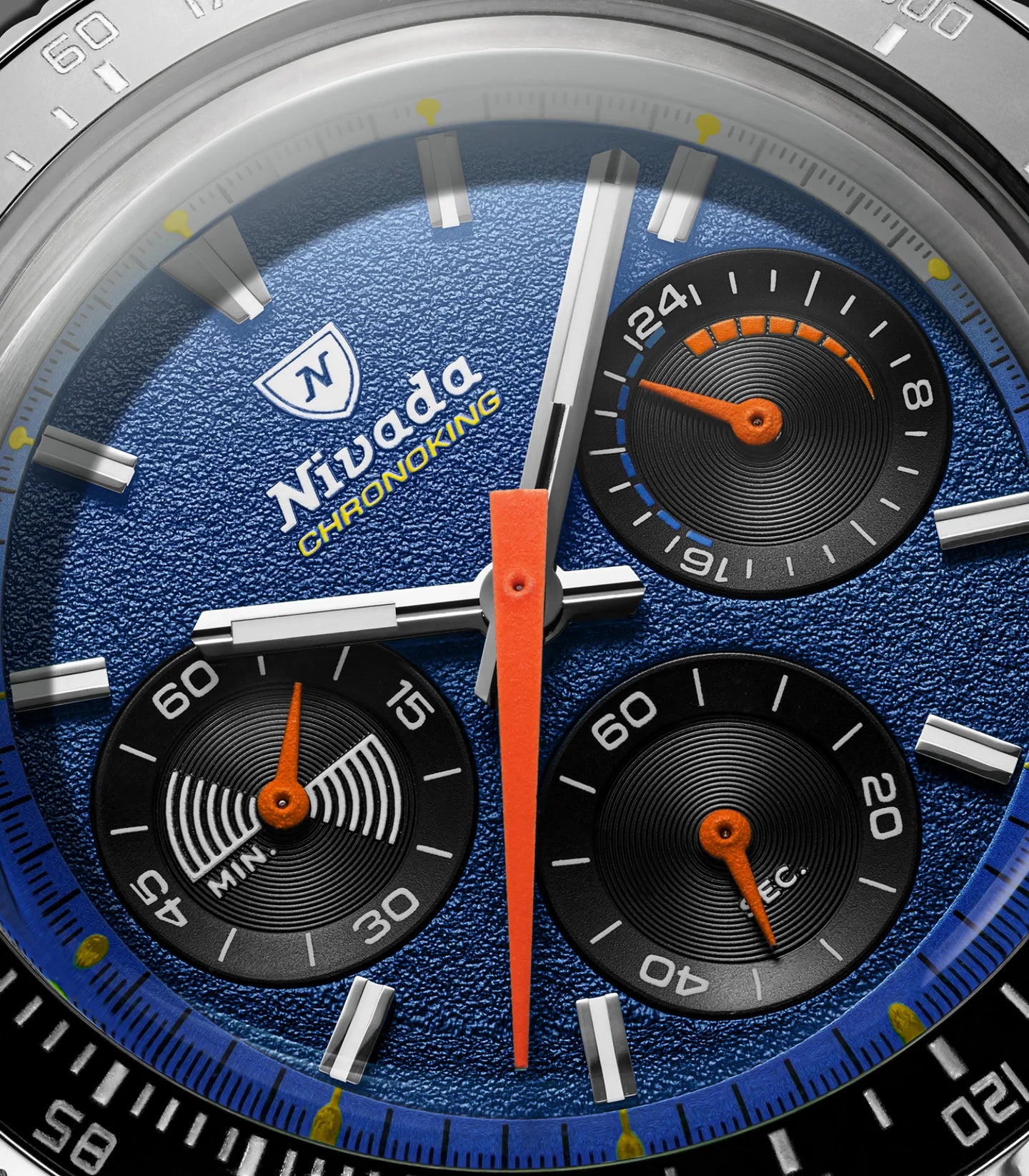 Nivada Grenchen CHRONOKING MECAQUARTZ RACING BLUE