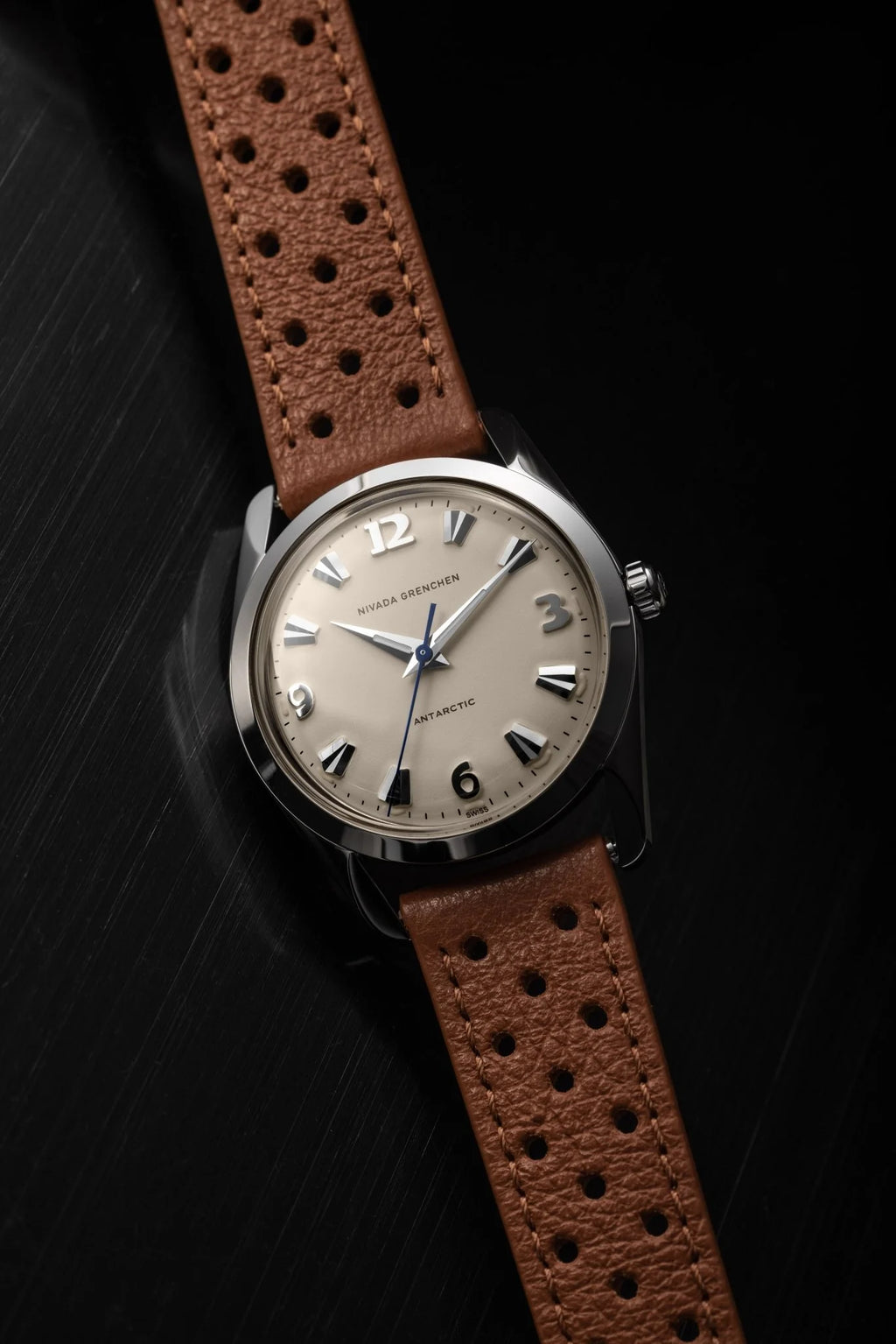 Nivada Grenchen ANTARCTIC EGGSHELL WHITE LUMINOVA - 35mm