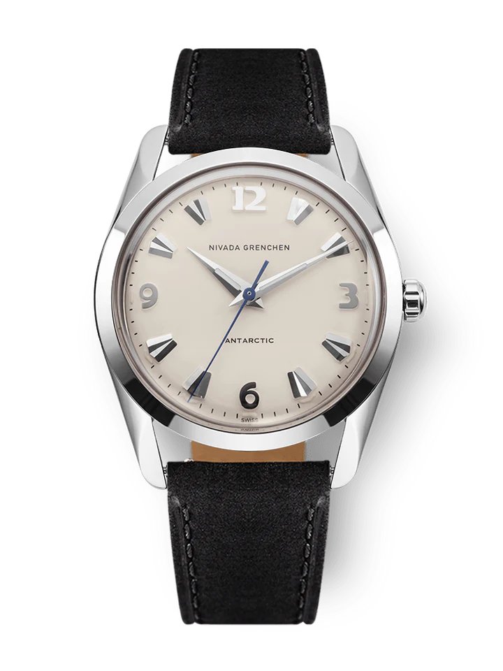 Nivada Grenchen ANTARCTIC EGGSHELL WHITE LUMINOVA - 35mm