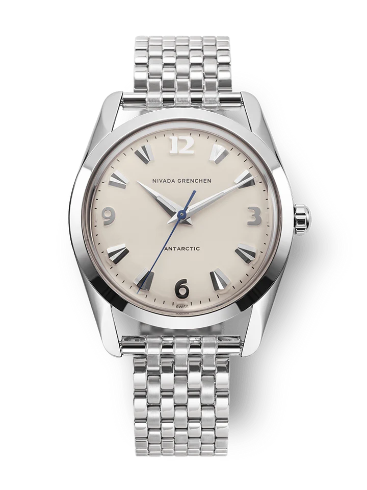 Nivada Grenchen ANTARCTIC EGGSHELL WHITE LUMINOVA - 35mm