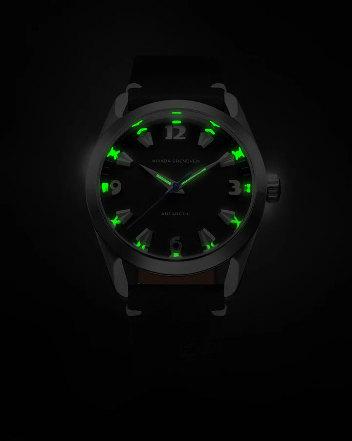 Nivada Grenchen ANTARCTIC BLACK WHITE LUMINOVA - 35mm