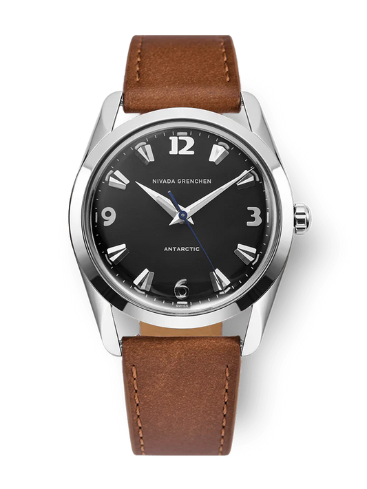Nivada Grenchen Antarctic Black White Luminova - 35mm