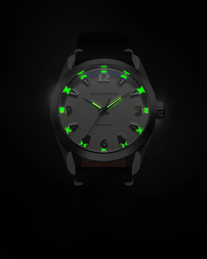 Nivada Grenchen ANTARCTIC WHITE LUMINOVA - 35mm