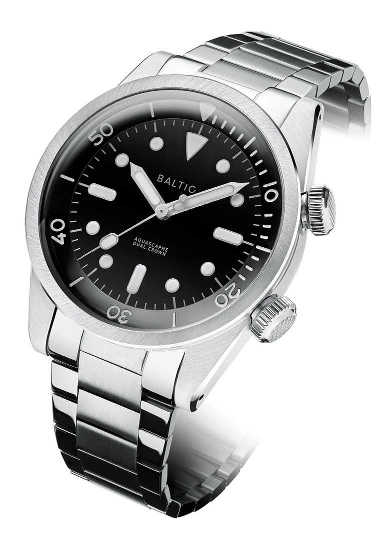 Baltic Aquascaphe Dual-Crown Black