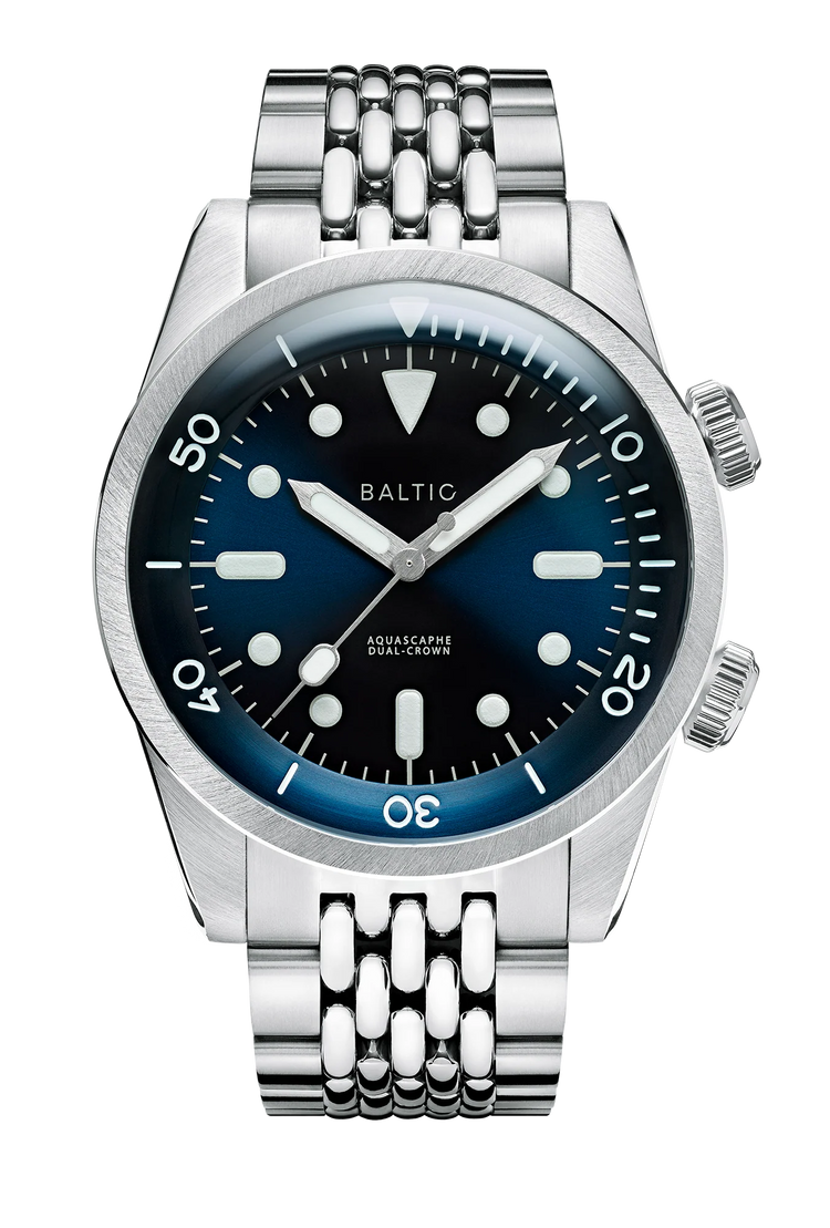 Baltic Aquascaphe Dual-Crown Blue