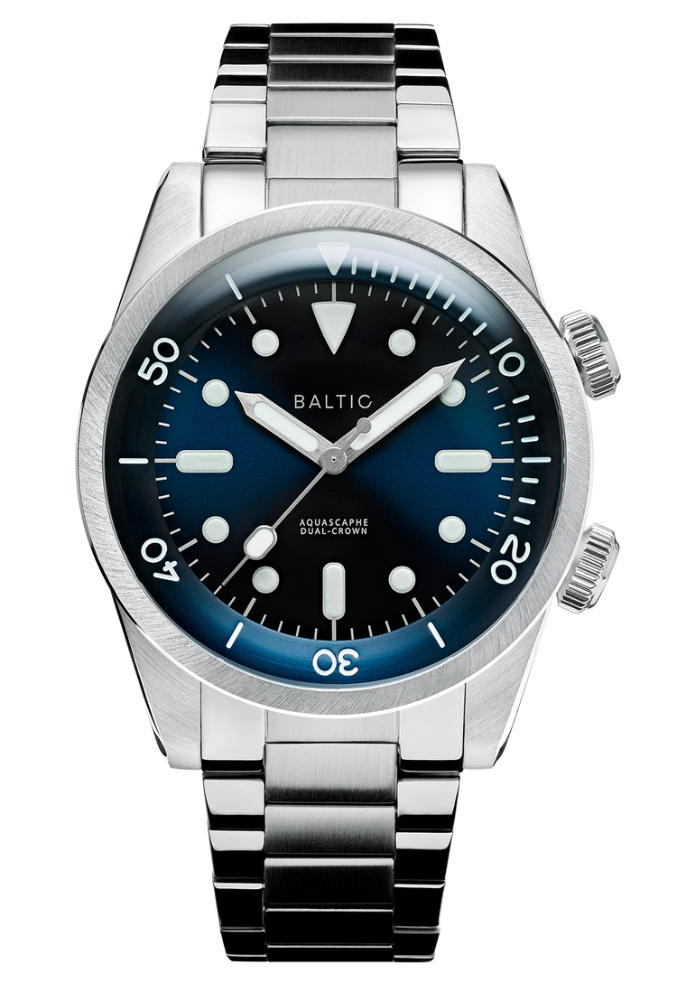 Baltic Aquascaphe Dual-Crown Blue