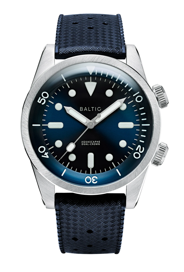 Baltic Aquascaphe Dual-Crown Blue