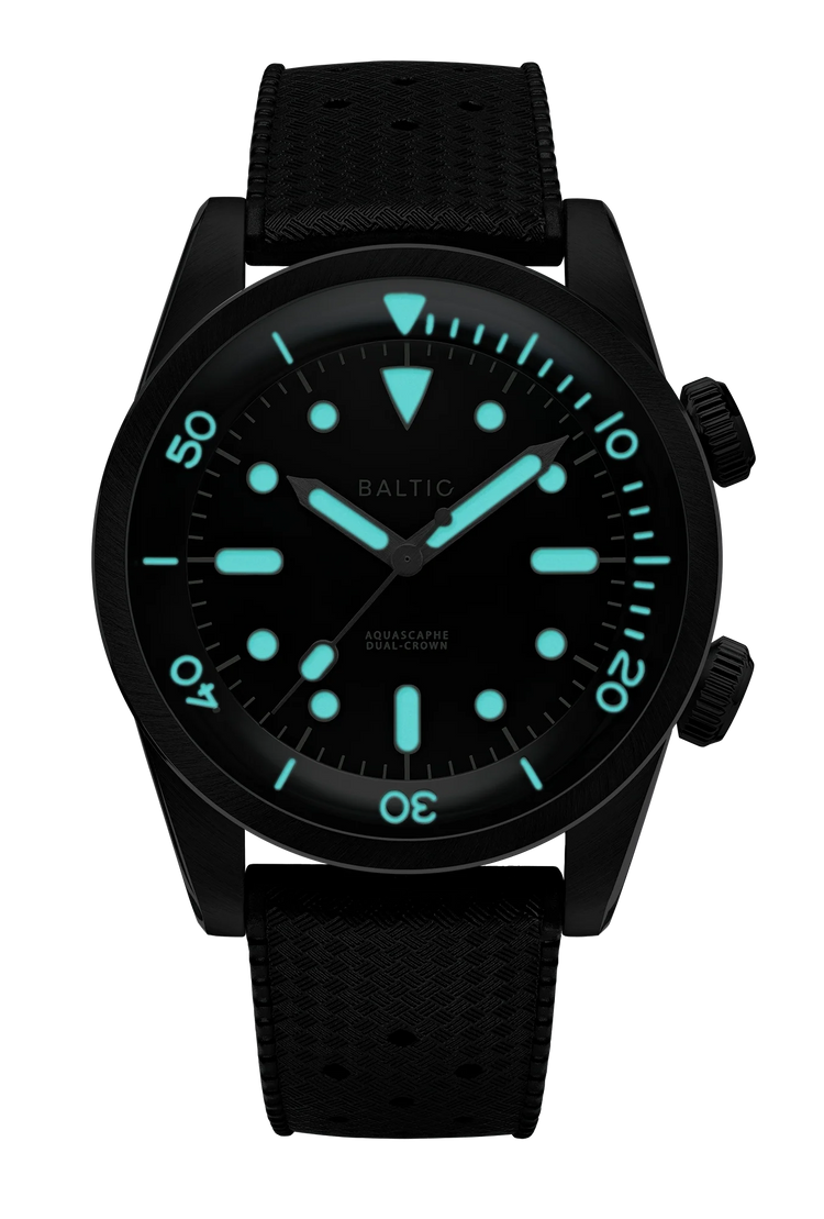 Baltic Aquascaphe Dual-Crown Black PVD