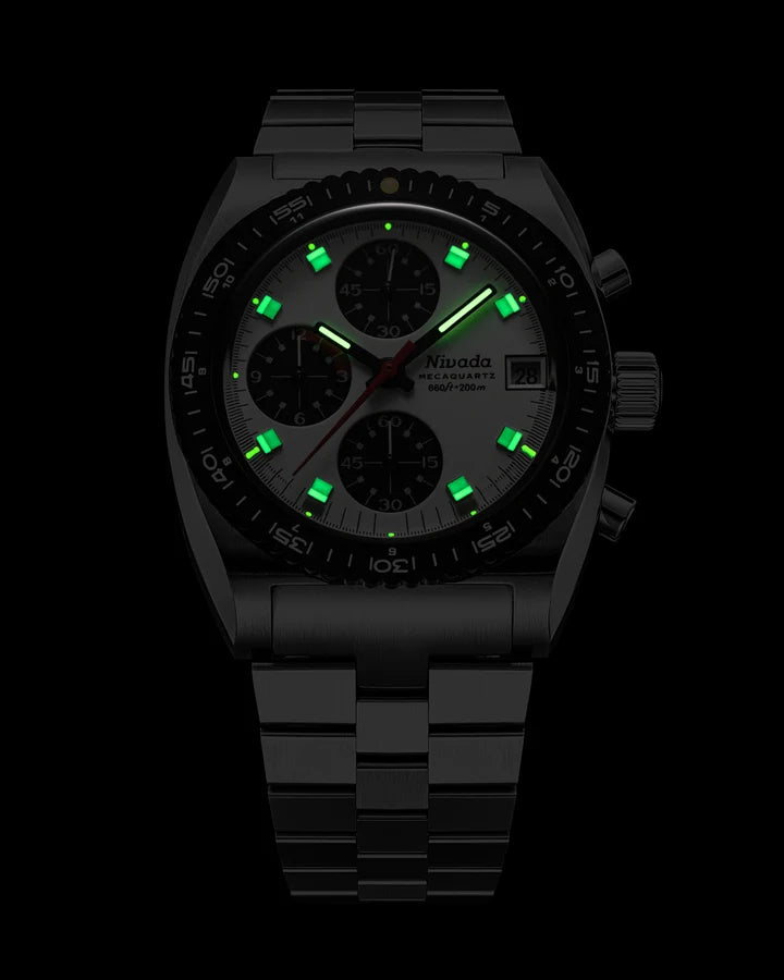 Nivada Grenchen Autochron Panda Mecaquartz