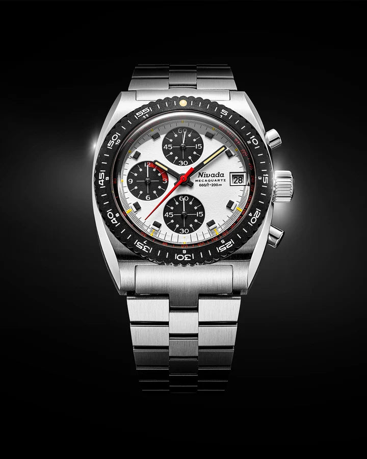 Nivada Grenchen Autochron Panda Mecaquartz