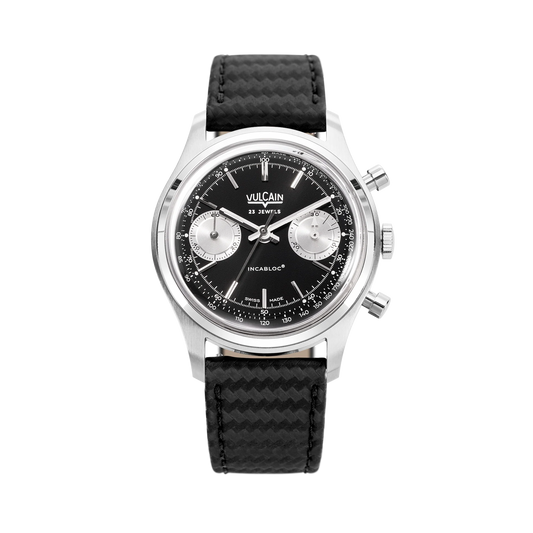 Vulcain Chronograph 70's - Black & Silver