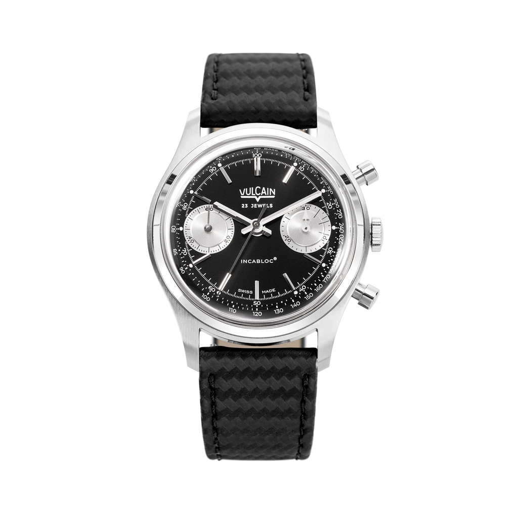 Vulcain Chronograph 70's - Black & Silver