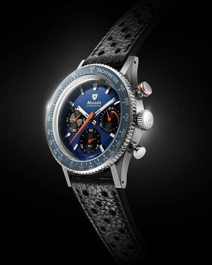 Nivada Grenchen CHRONOKING MECAQUARTZ RACING BLUE