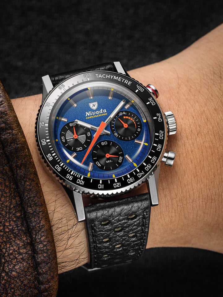 Nivada Grenchen CHRONOKING MECAQUARTZ RACING BLUE