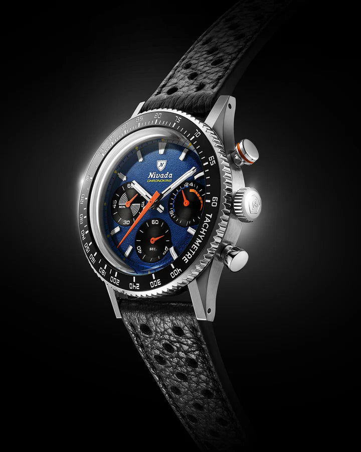 Nivada Grenchen CHRONOKING MECAQUARTZ RACING BLUE
