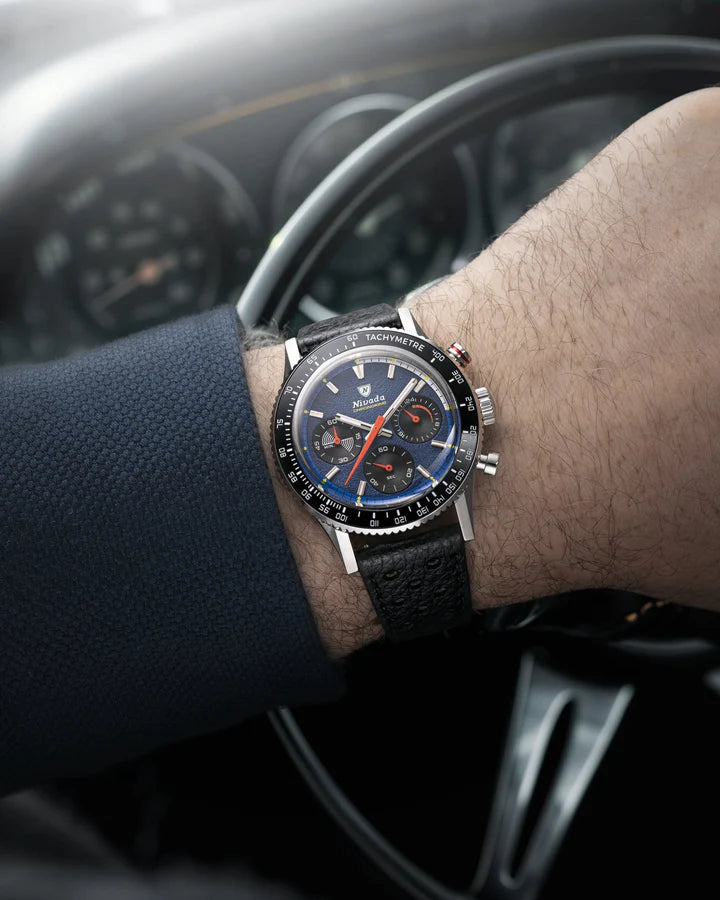 Nivada Grenchen CHRONOKING MECAQUARTZ RACING BLUE