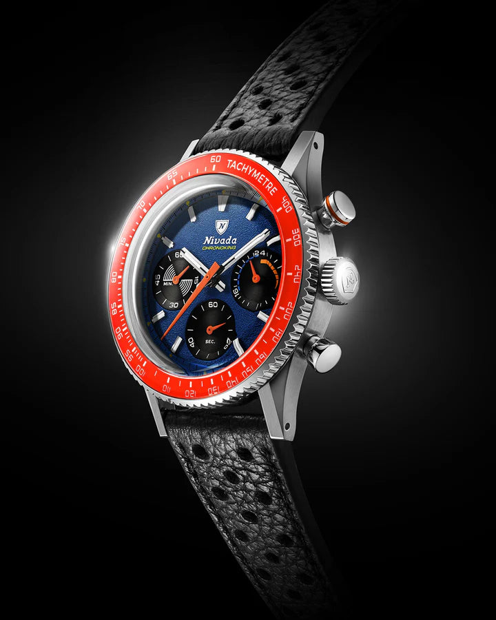 Nivada Grenchen CHRONOKING MECAQUARTZ RACING BLUE