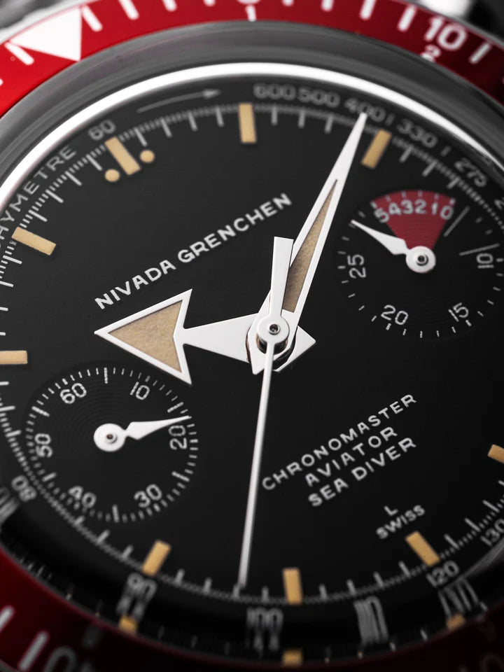 Nivada Grenchen CHRONOMASTER BROAD ARROW INTER.BEZEL - 38MM
