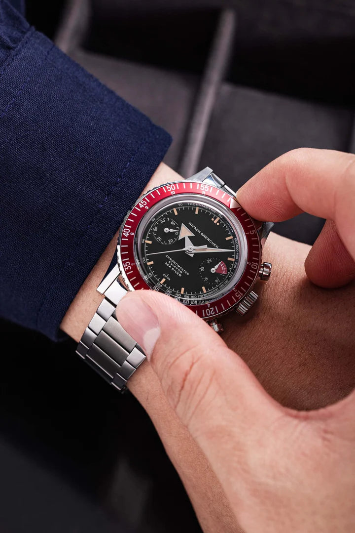 Nivada Grenchen CHRONOMASTER BROAD ARROW INTER.BEZEL - 38MM