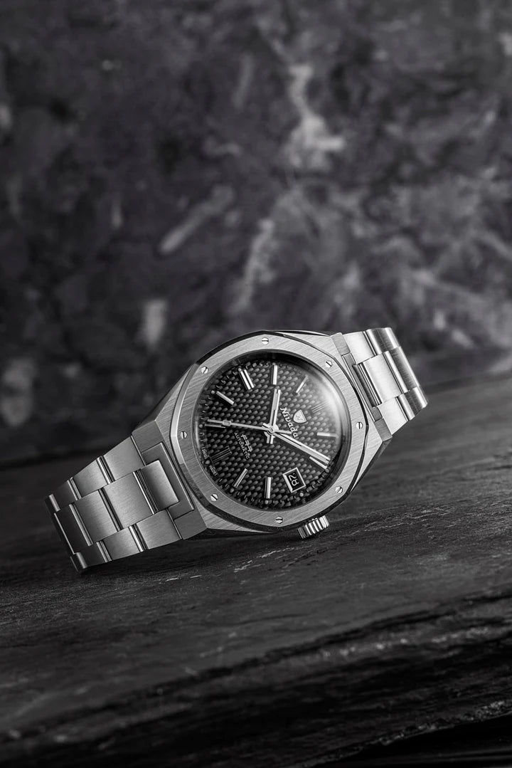 Nivada Grenchen F77 SST Black Beige Lume MK2 - 38mm