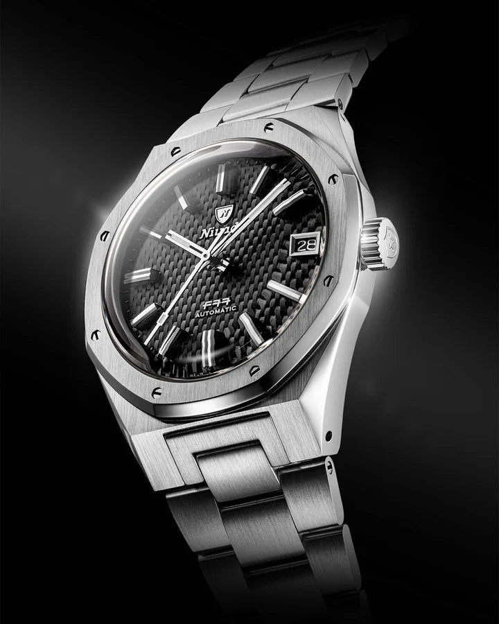 Nivada Grenchen F77 SST BLACK BEIGE LUME MK2 - 38MM