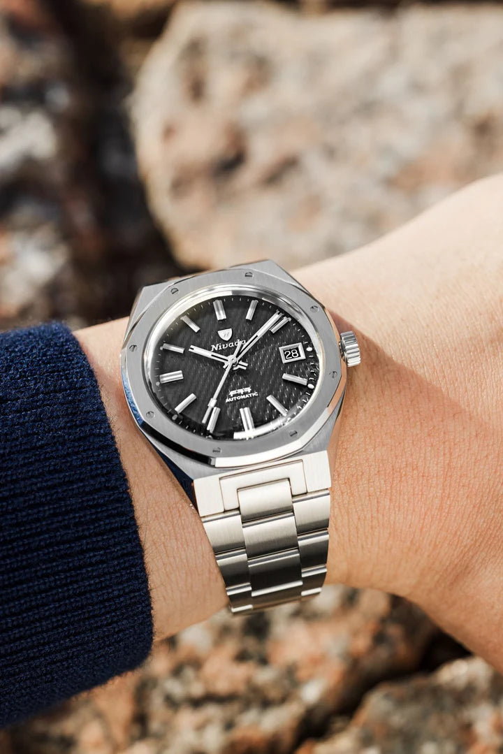 Nivada Grenchen F77 SST Black Beige Lume MK2 - 38mm