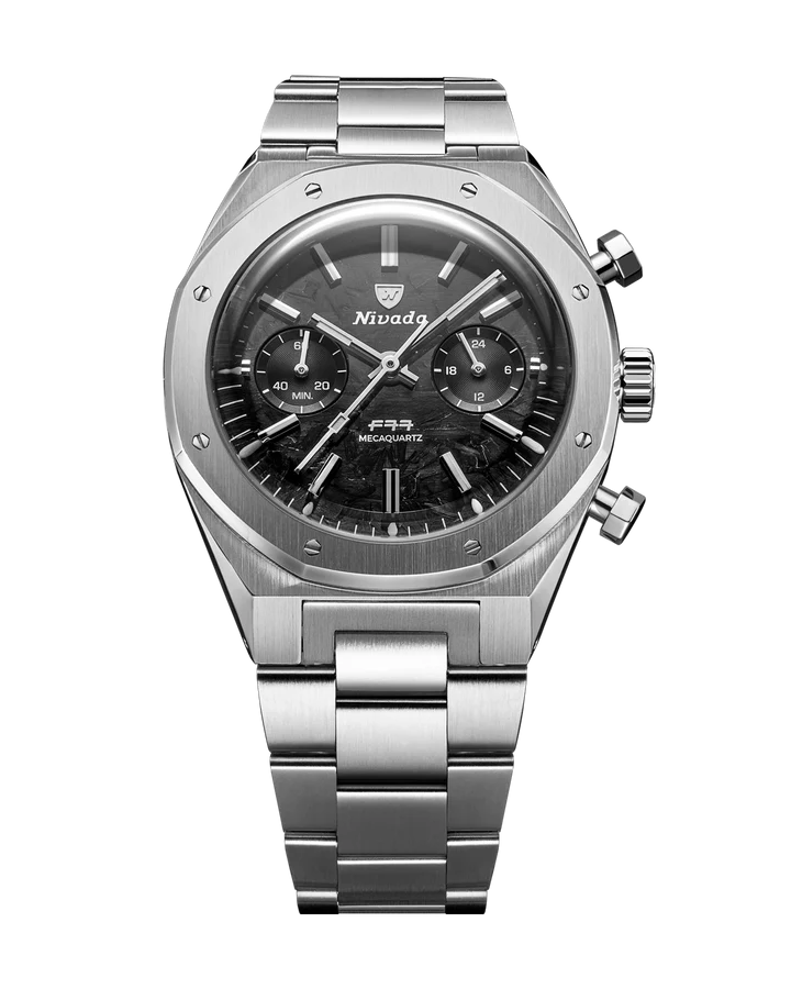 Nivada Grenchen F77 SST CHRONO MECAQUARTZ CARBON MK2 - 38MM