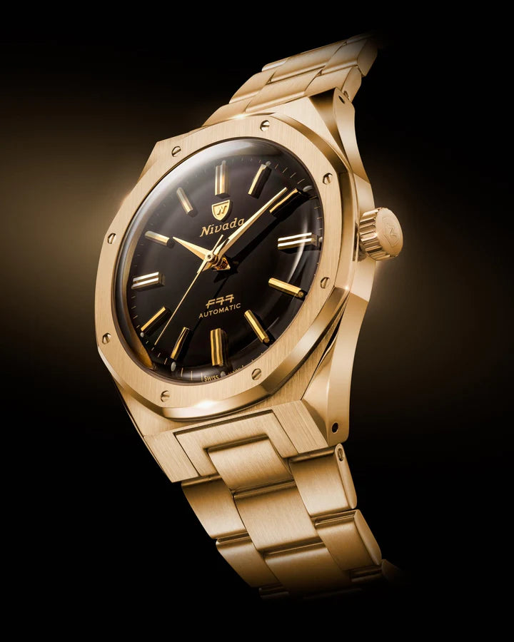 Nivada Grenchen F77 Gold MK2 - 38mm