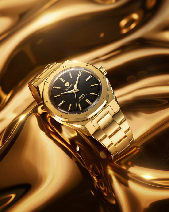 Nivada Grenchen F77 Gold MK2 - 38mm
