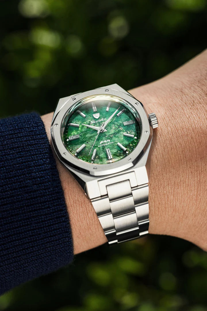 Nivada Grenchen F77 SST Green Aventurine MK2 - 38MM
