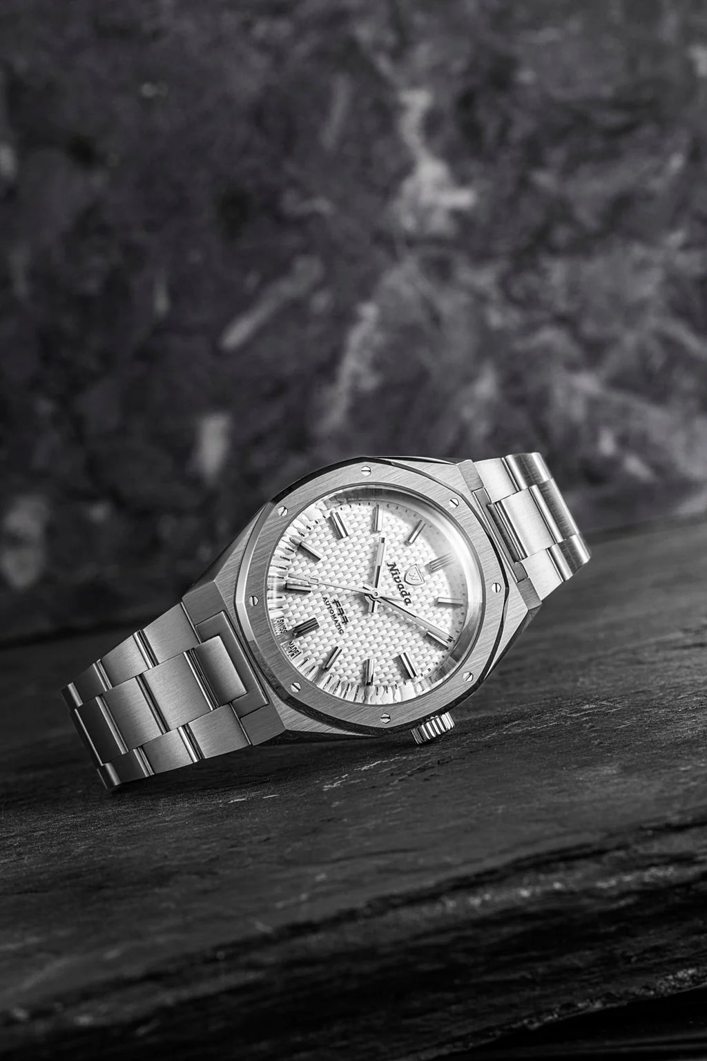 Nivada Grenchen F77 SST WHITE MK2 Date- 38MM