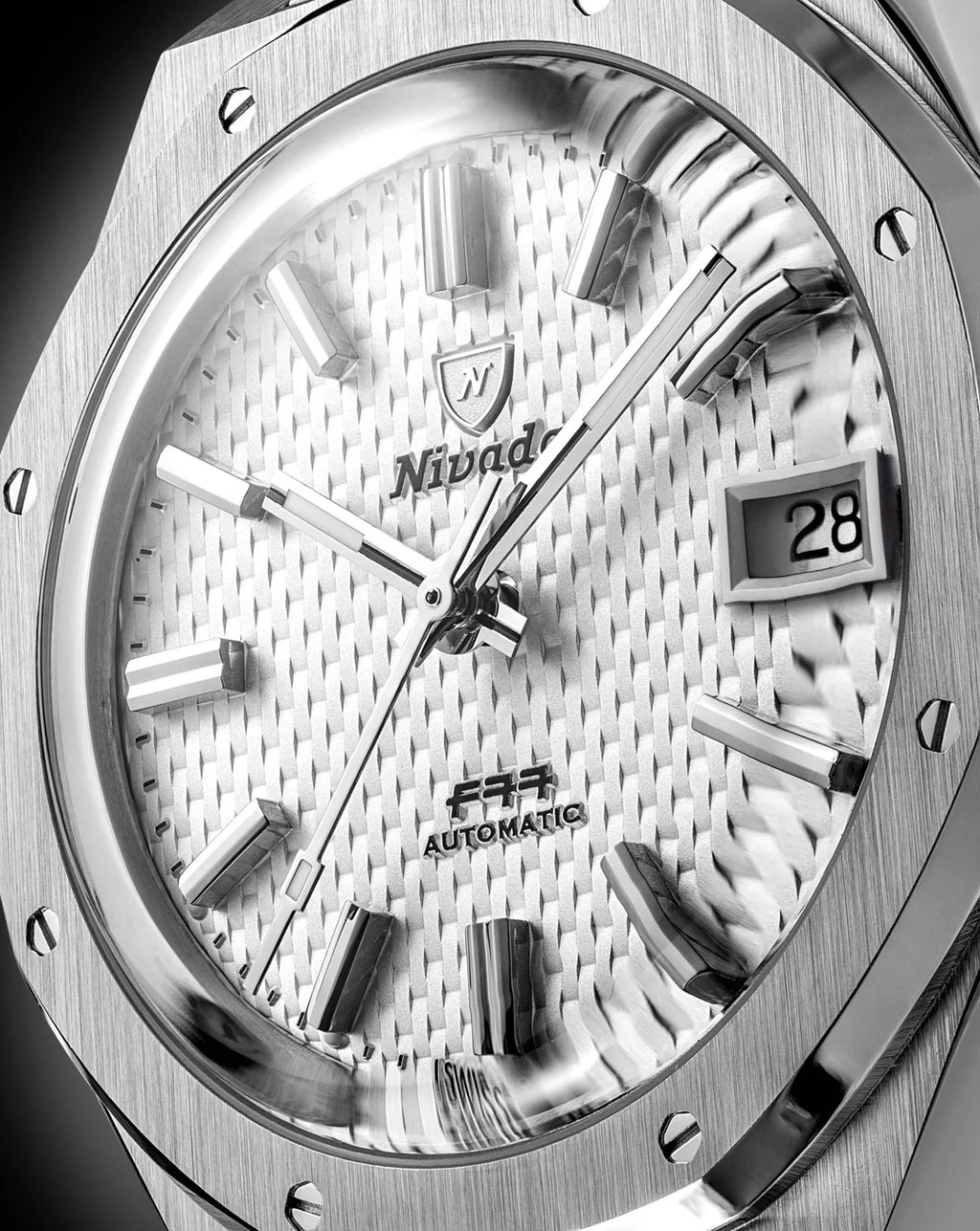 Nivada Grenchen F77 SST WHITE MK2 Date- 38MM
