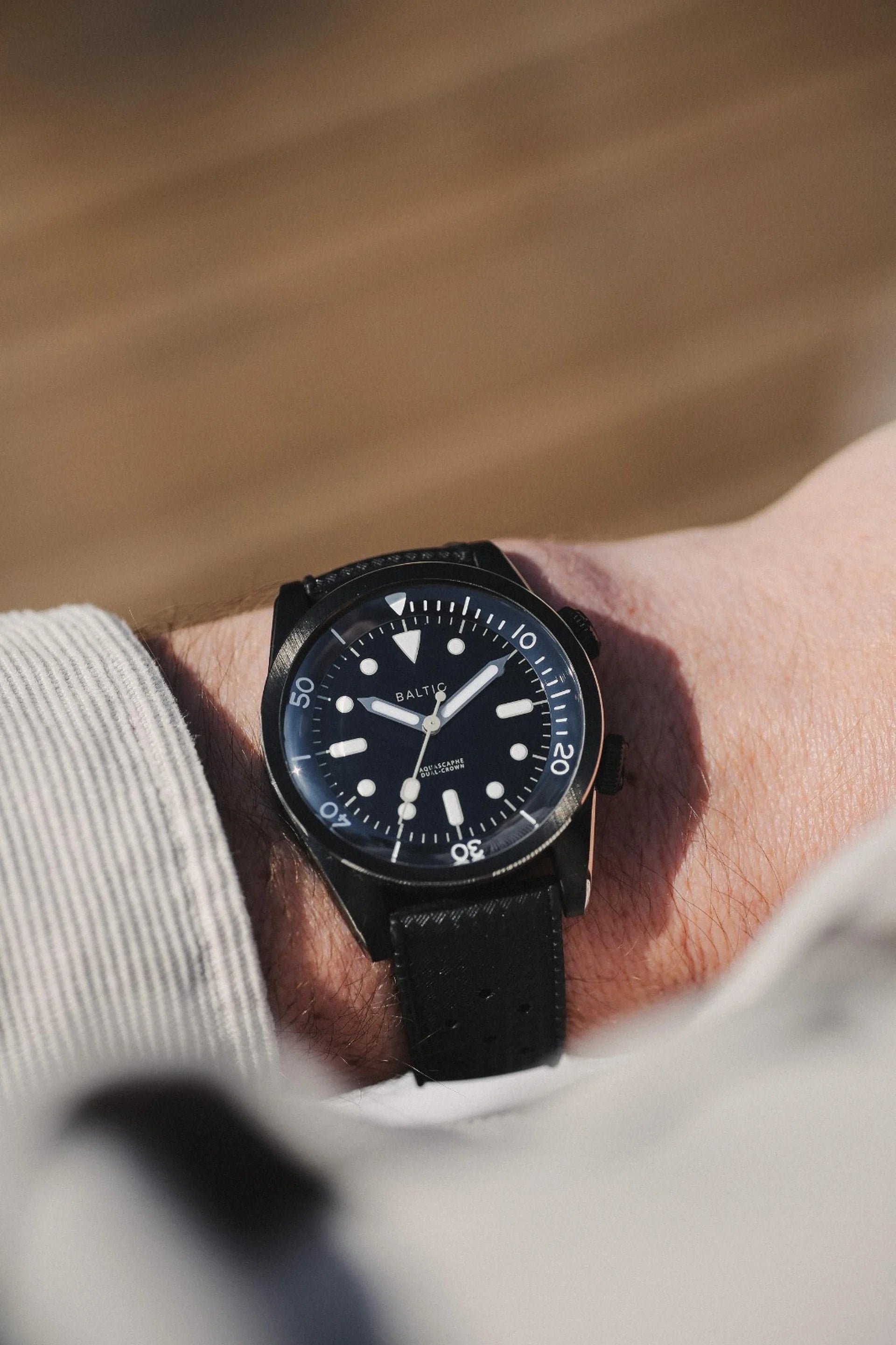 Baltic Aquascaphe Dual-Crown Black PVD
