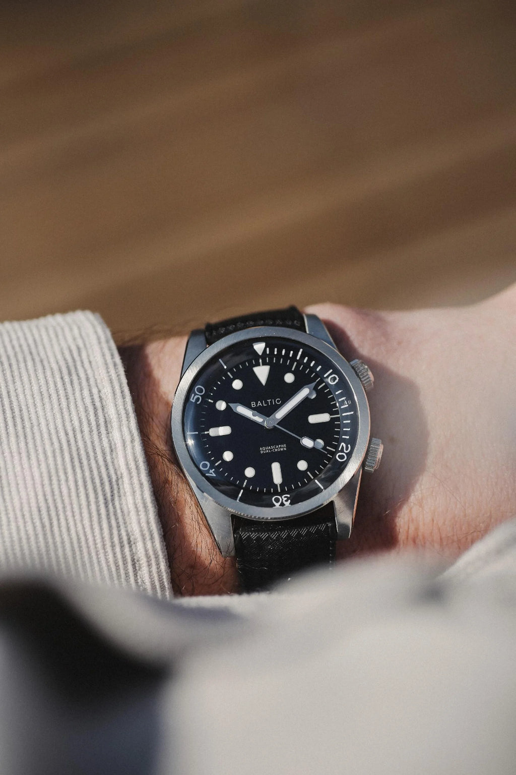 Baltic Aquascaphe Dual-Crown Black