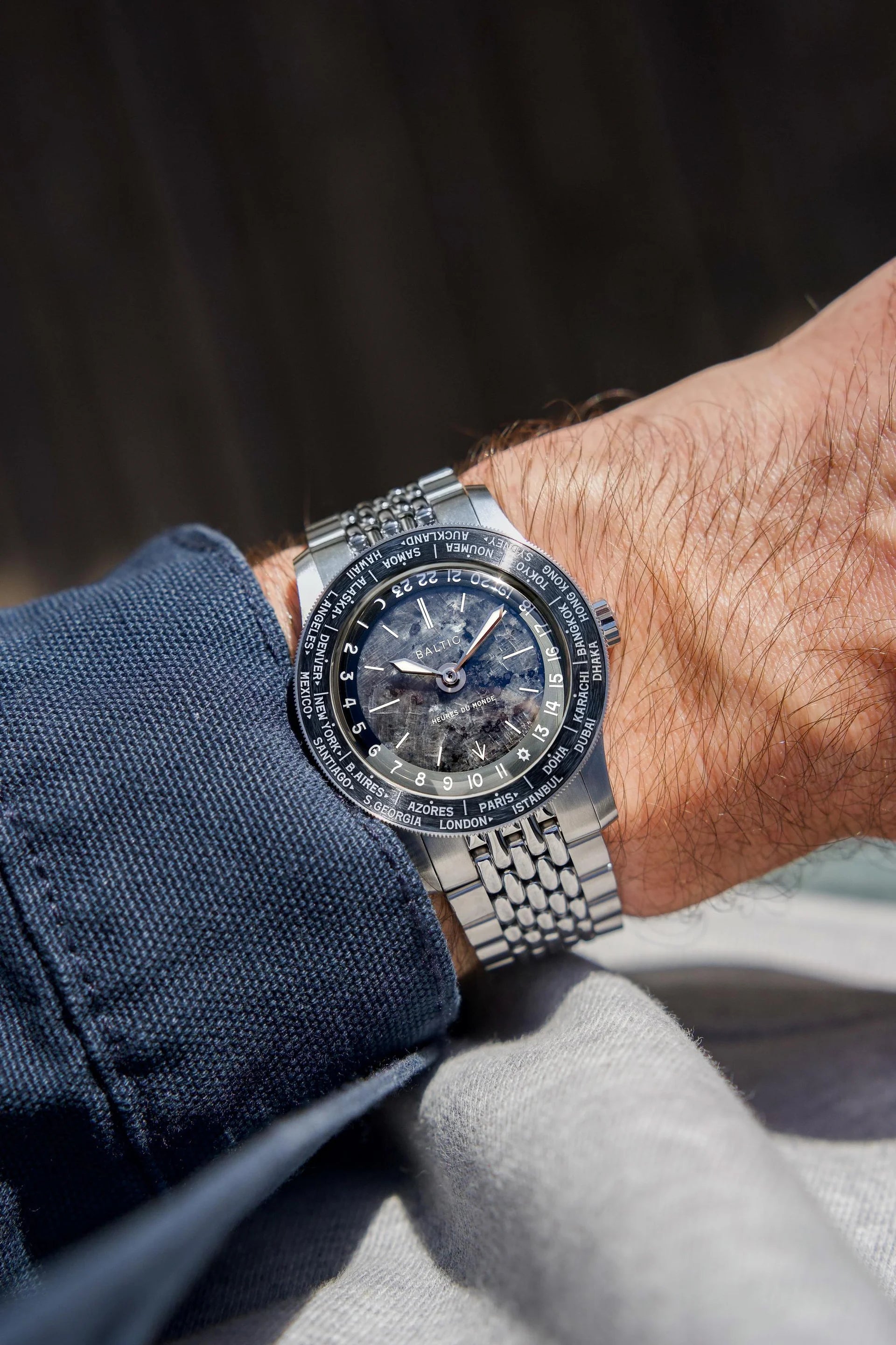 Baltic Heures du Monde Worldtimer - Labradorite