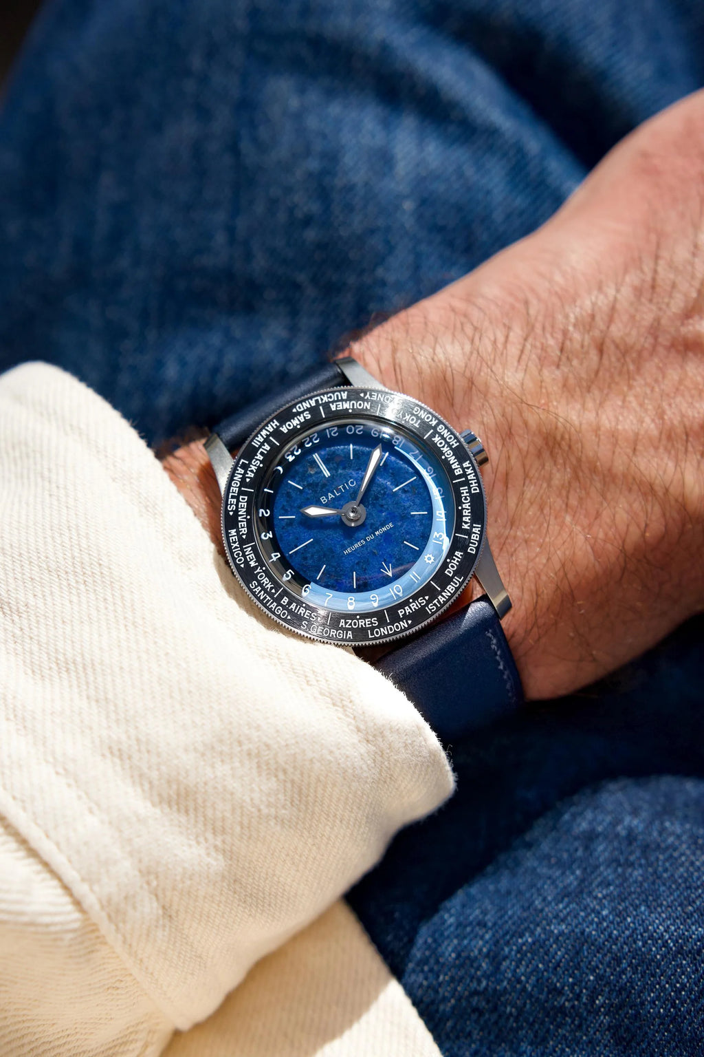 Baltic Heures du Monde Worldtimer - Sodalite
