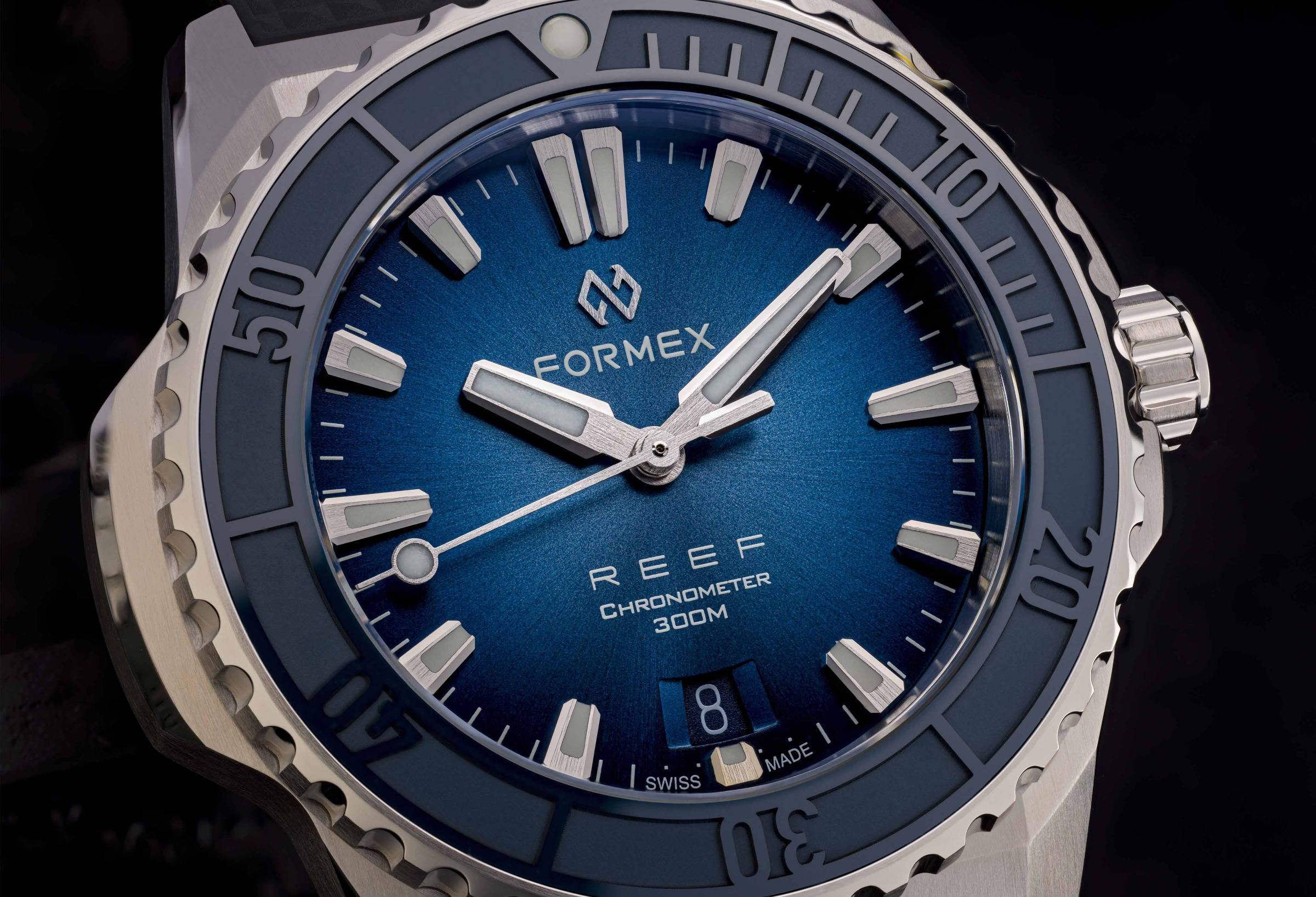 Formex REEF 39.5 MM Automatic COSC 300M Blue 39.5 mm