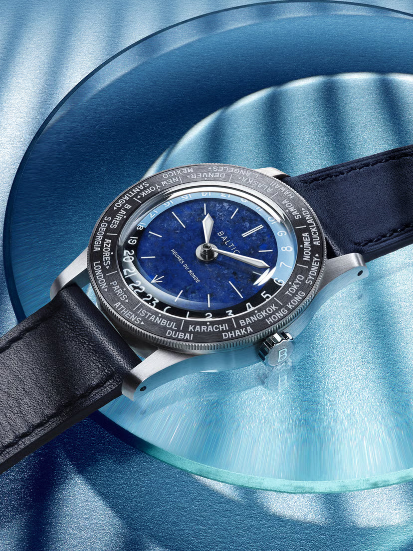 Baltic Heures du Monde Worldtimer - Sodalite
