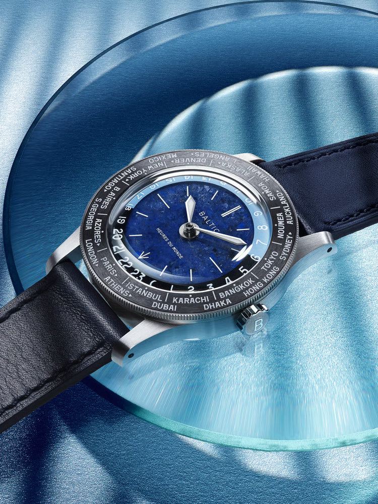 Baltic Heures du Monde Worldtimer - Sodalite