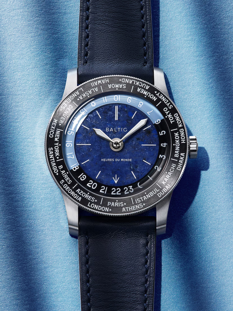 Baltic Heures du Monde Worldtimer - Sodalite