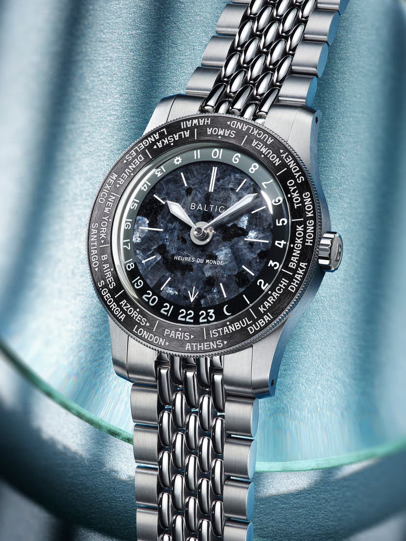 Baltic Heures du Monde Worldtimer - Labradorite