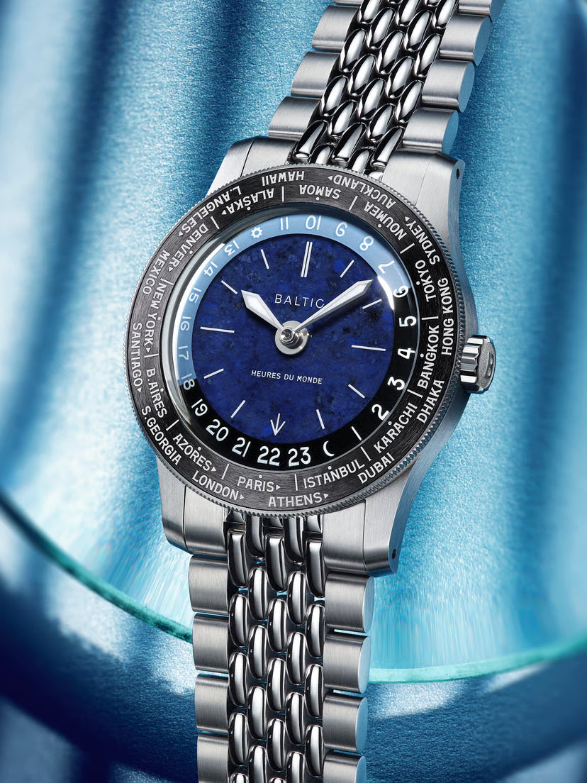 Baltic Heures du Monde Worldtimer - Sodalite