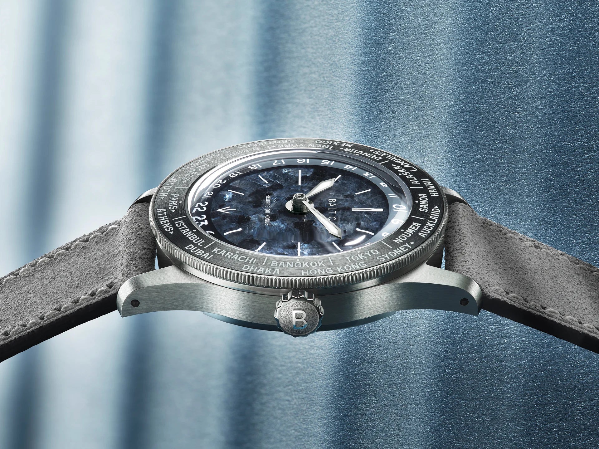 Baltic Heures du Monde Worldtimer - Labradorite