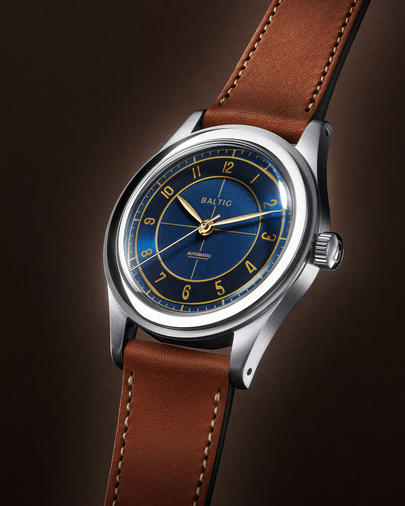 Baltic HMS 002 - Blue Gilt - Open Caseback