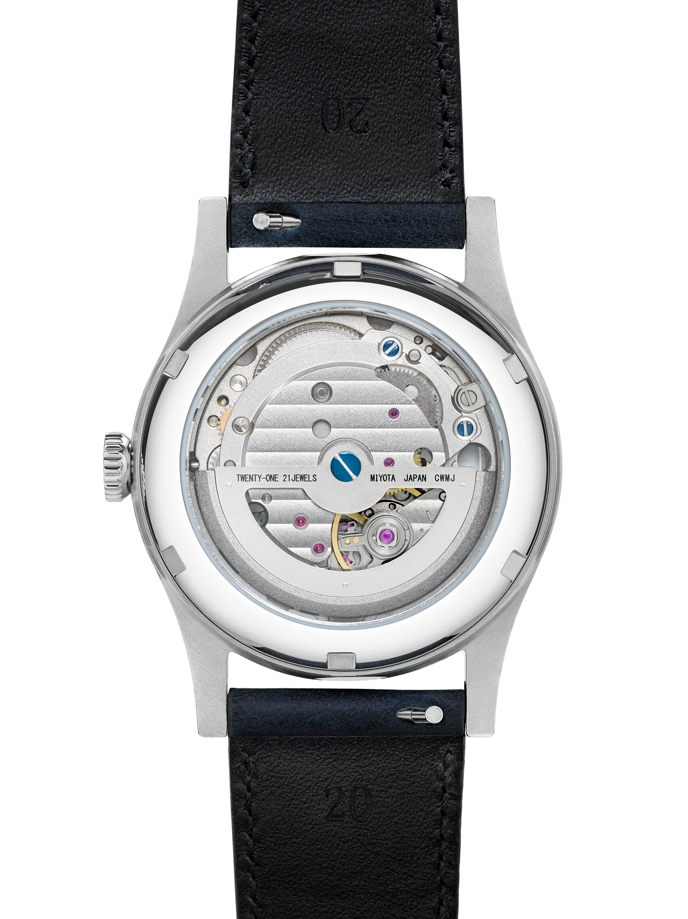 Baltic HMS 003 - Blue Gilt - Open Caseback
